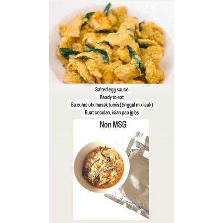 

sinarfood saus telur asin salted egg sauce non MSG
