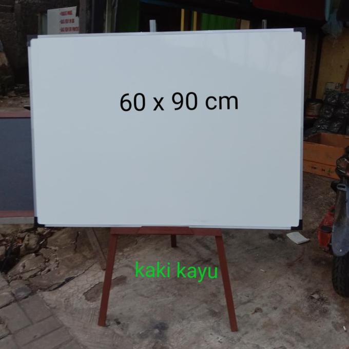 

Whiteboard Kaki Kayu 60 X 90 Cm Termurah