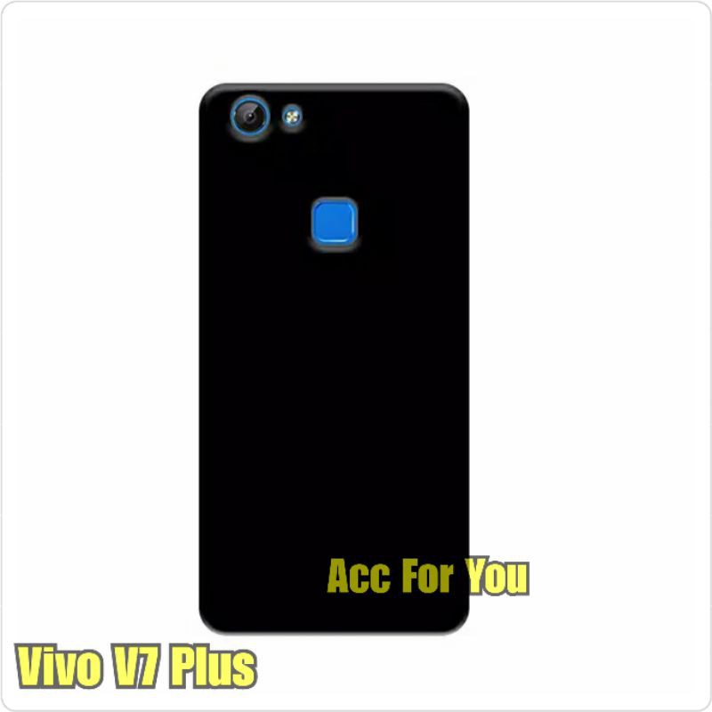 Soft Case Vivo V7 Plus Baby Skin Black Matte Softcase Silikon Casing Hitam Cover