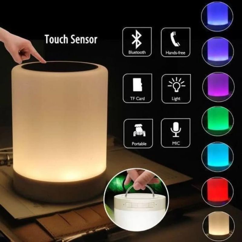 Speaker Bluetooth Touch Lamp Portable
