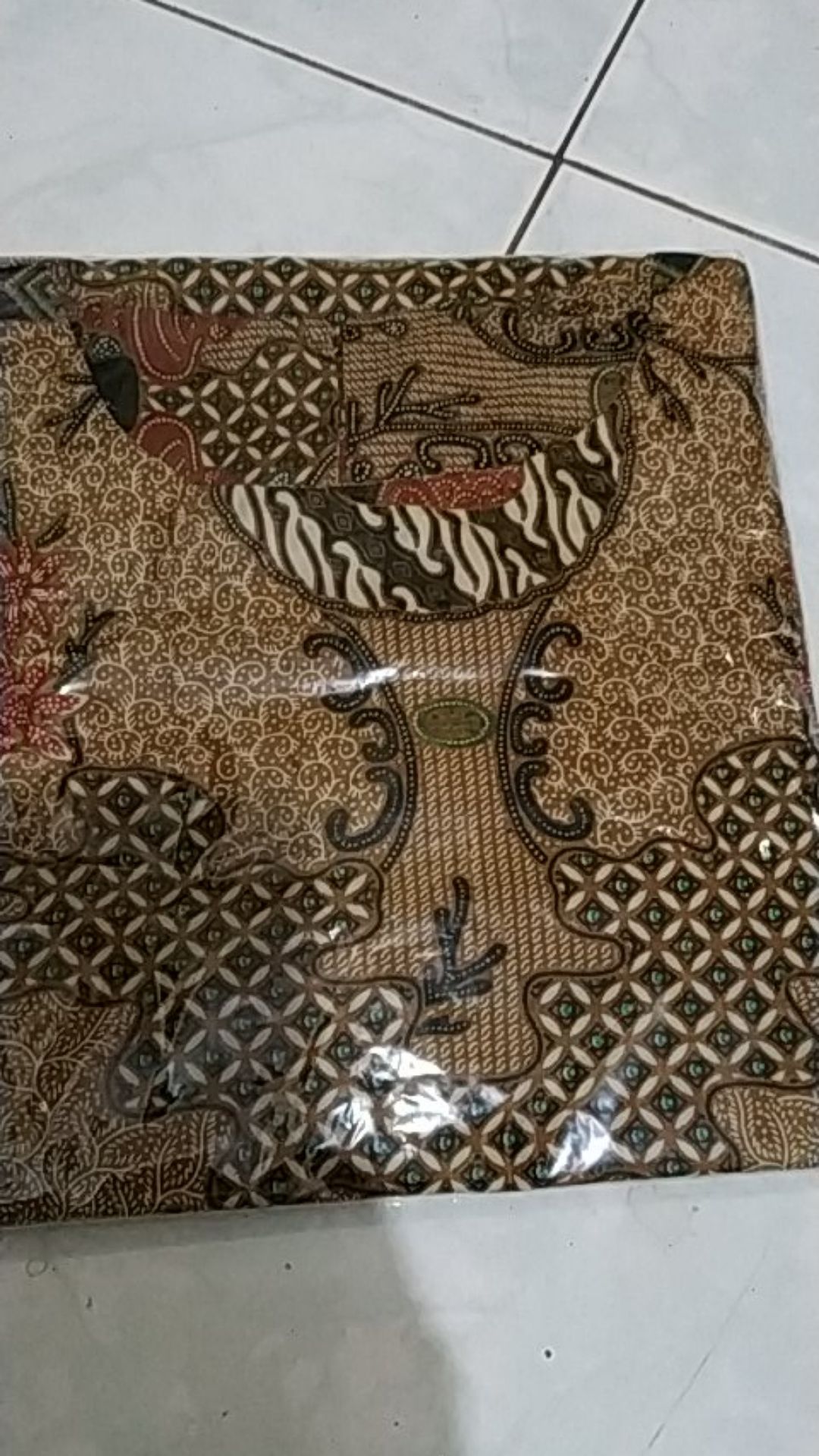 Batik Couple Keluarga Sania Ruffle Ori Ndoro Jowi Dnt Motif Mega Mendung Abu