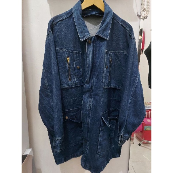 PRELOVED JAKET JEANS PARKA (JUMBO)