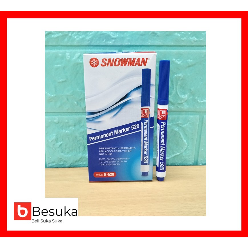 

SPIDOL SNOWMAN PERMANENT MARKER G-520 (BLUE)