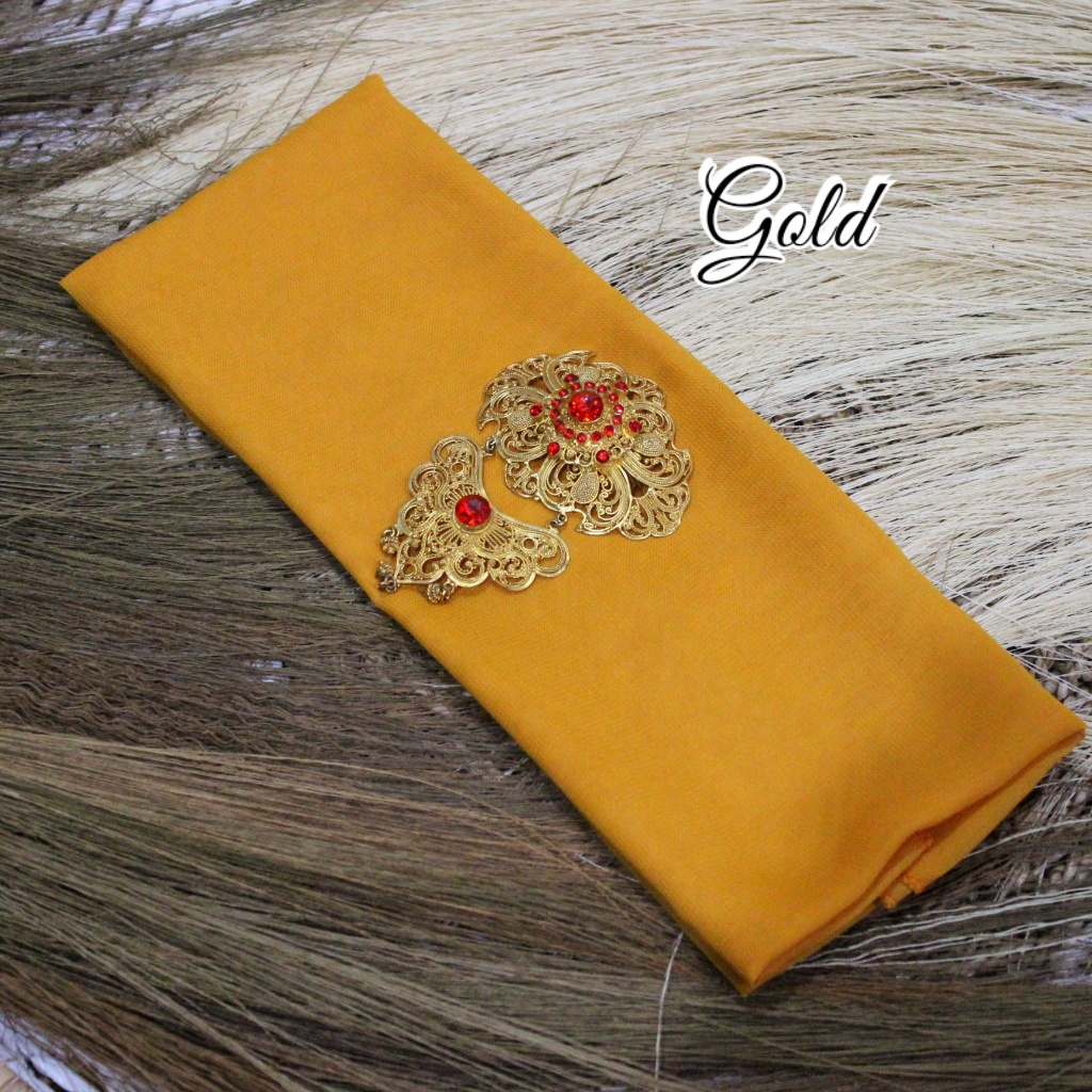 Selendang Sifon Hycon | Selendang Bali | Senteng-Gold