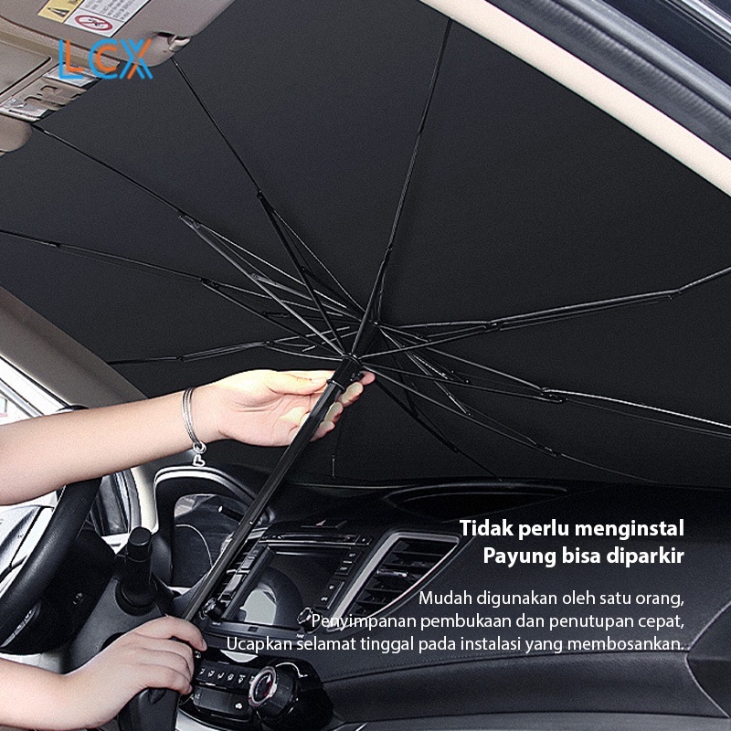 LCX Sunshade Tirai Magnet Mobil Premium 4 Sisi Jendela Sinar Matahari Pelindung Anti Panas Kaca