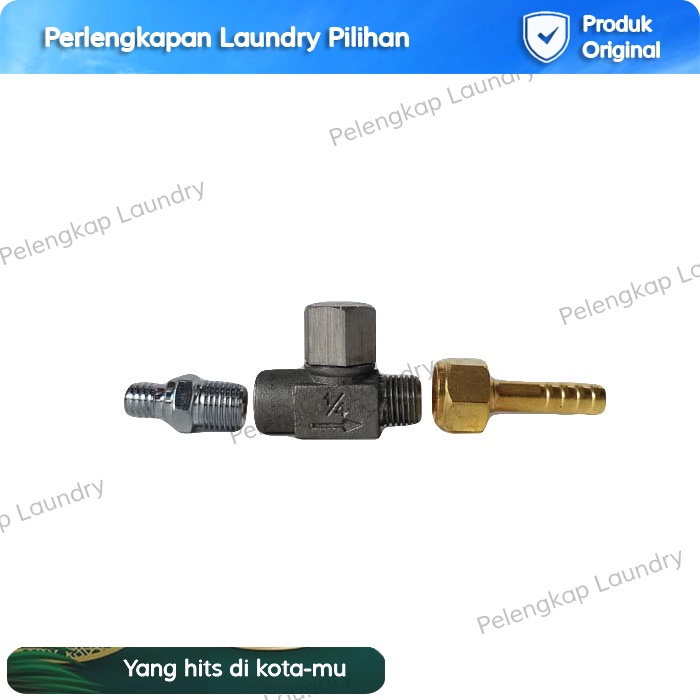 Steam Trap Laundry Setrika Uap Boiler Laundry Mini Drainer Set Nepel Lengkap