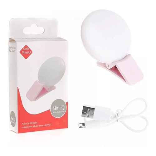 Lampu Selfie Mini Q Jepit Portable Mini LED Selfie Light Lamp For Smartphone / Ringlight Full Lampu