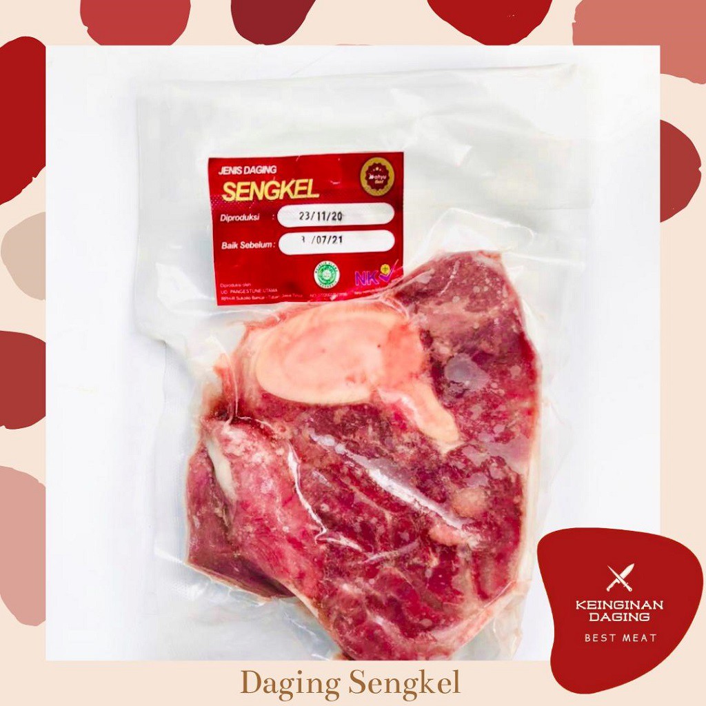 

DAGING SENGKEL/KISI LOKAL 250 GR KUALITAS TERBAIK