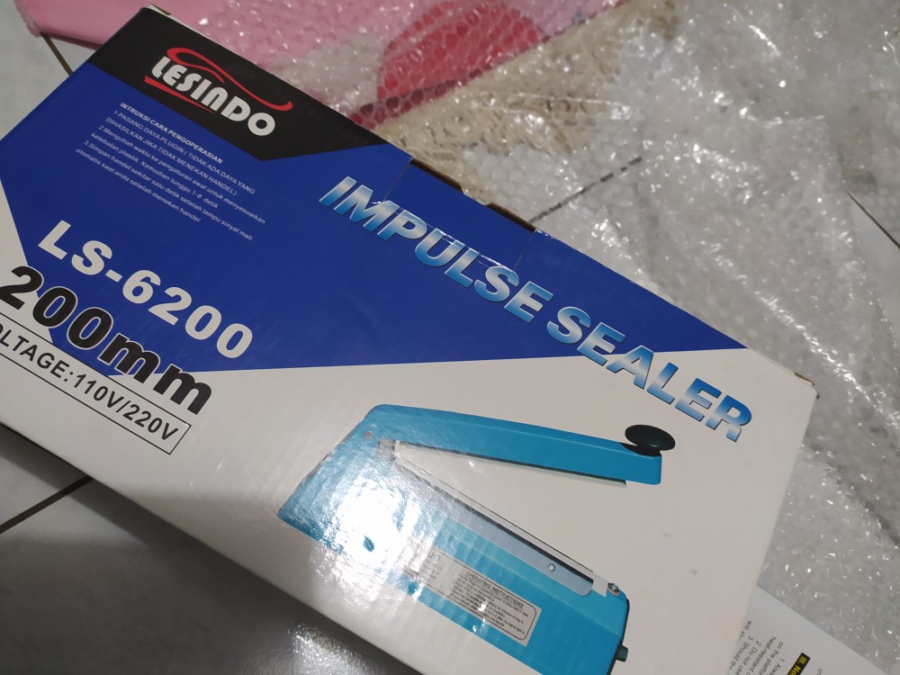Press Plastik Impuls Sealer Perekat Plastik 20 Cm