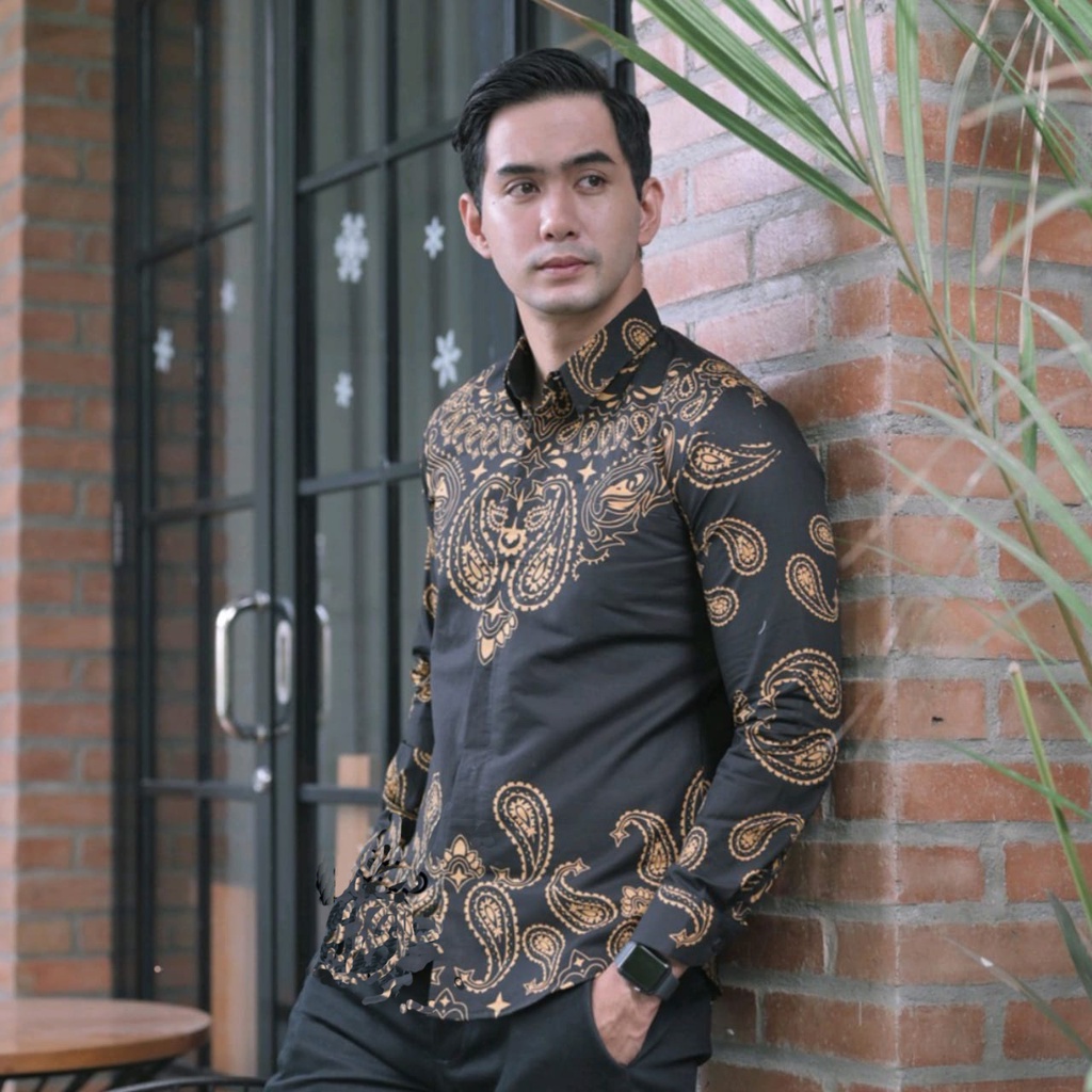 ( COD ) Gratis OngkirBatik Pria Lengan Panjang/Kemeja Pria /Baju Kemeja Pria/Baju Batik Pria/Moderen