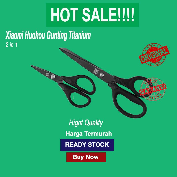 

Xiaomi Huohou Gunting Titanium Plated Scissors Set 2 PCS - HU0030