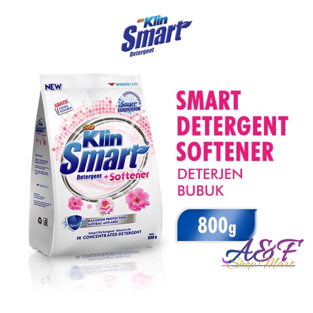 SO KLIN SMART DETERGEN SOFTENER BUBUK 800gr