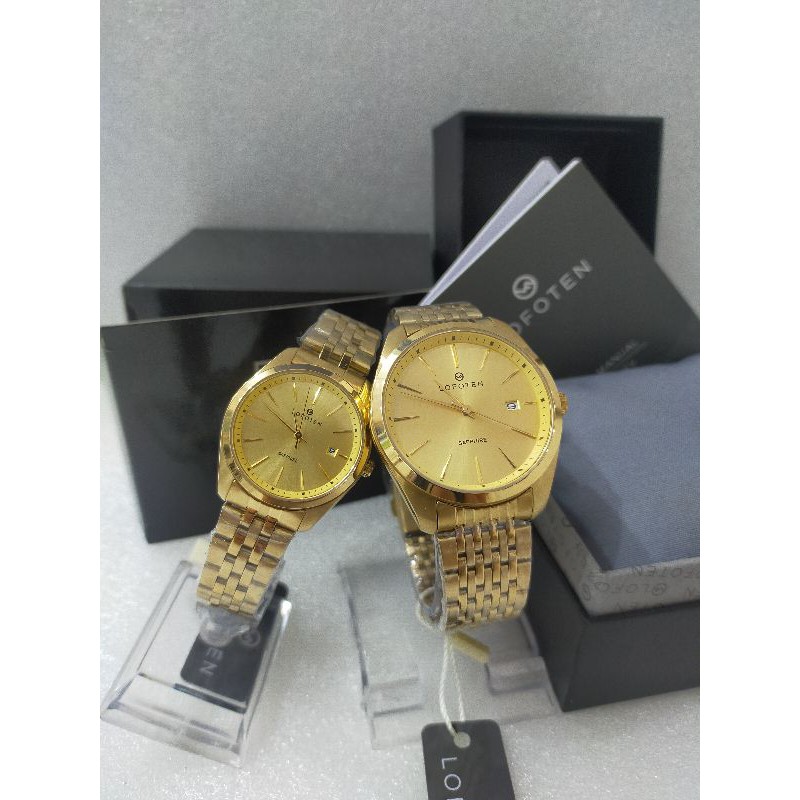 LOFOTEN F8101M Jam Tangan Couple Stainless Steels Garansi resmi 1 tahun / F - 8101 M