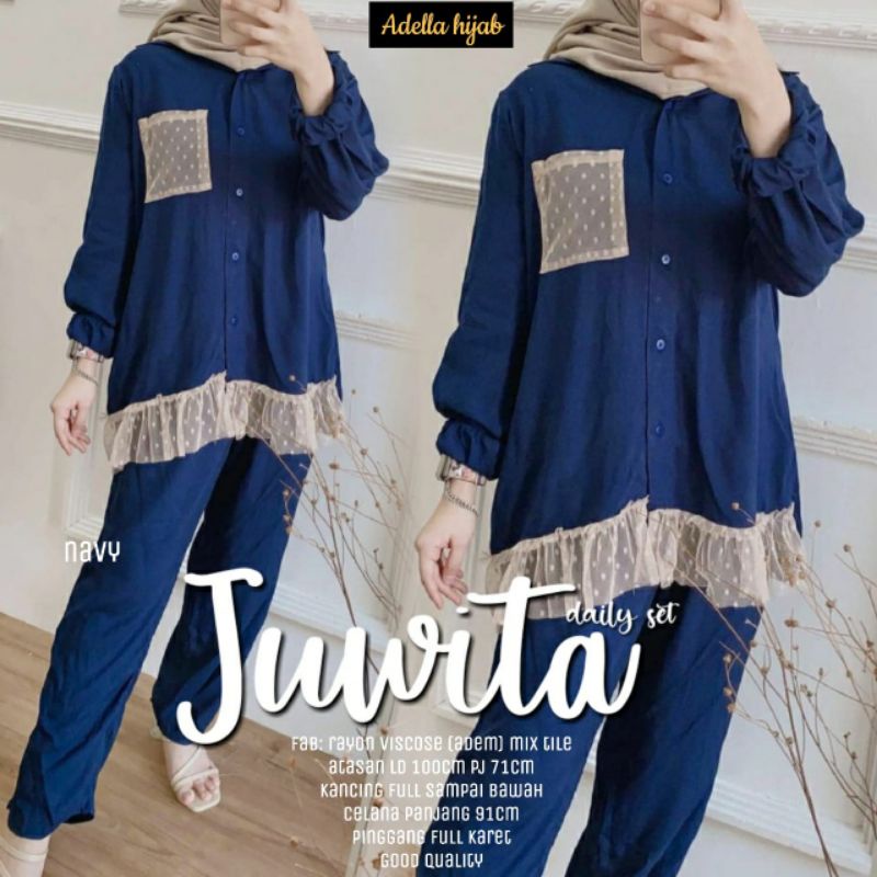 Juwita daily setelan rayon good qualty setelan remaja ld 100