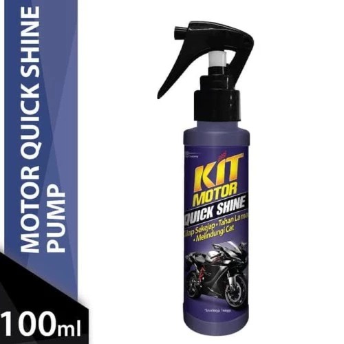 KIT SHINE PUMP Kit Motor Quick Shine Pump Pembersih Body Motor 100ml Pengkilap Anti Air Debu