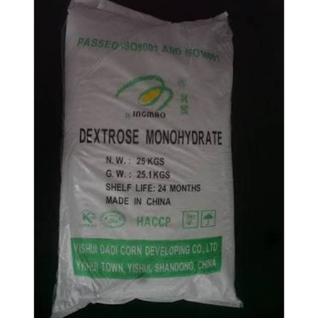 

gula halus dingin Dextrose Monohydrate merk Xingmao repack 250 gr