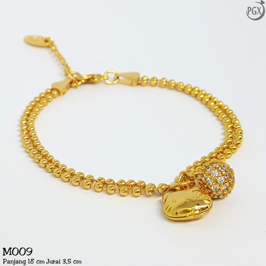 GELANG KAKI ANAK /BAYI KERINCING PERHIASAN IMITASI XUPING EMAS ASLI