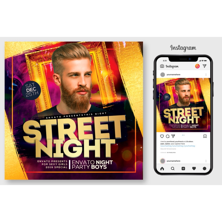 100 Night Club Party Flyers Bundle