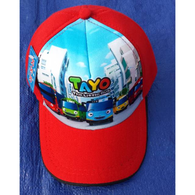 ☆ TOPI ANAK FULL PRINTING GAMBAR TAYO