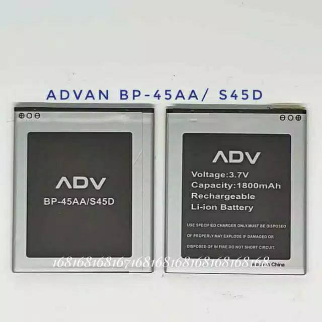 Baterai Batre Advan BP-45AA S45D Battery advan bp45aa s45d