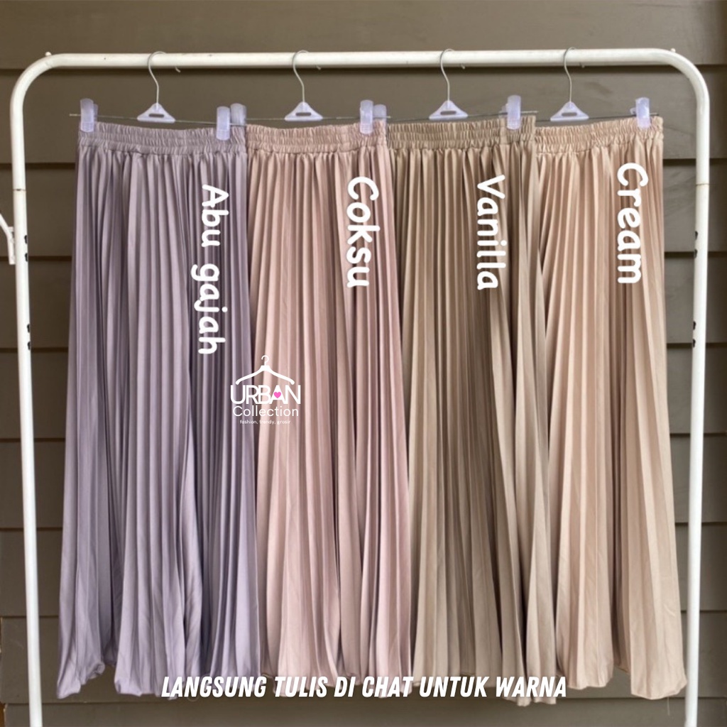 PAKET ROK PLISKET PREMIUM [ 3PCS ] - UKURAN ALLSIZE