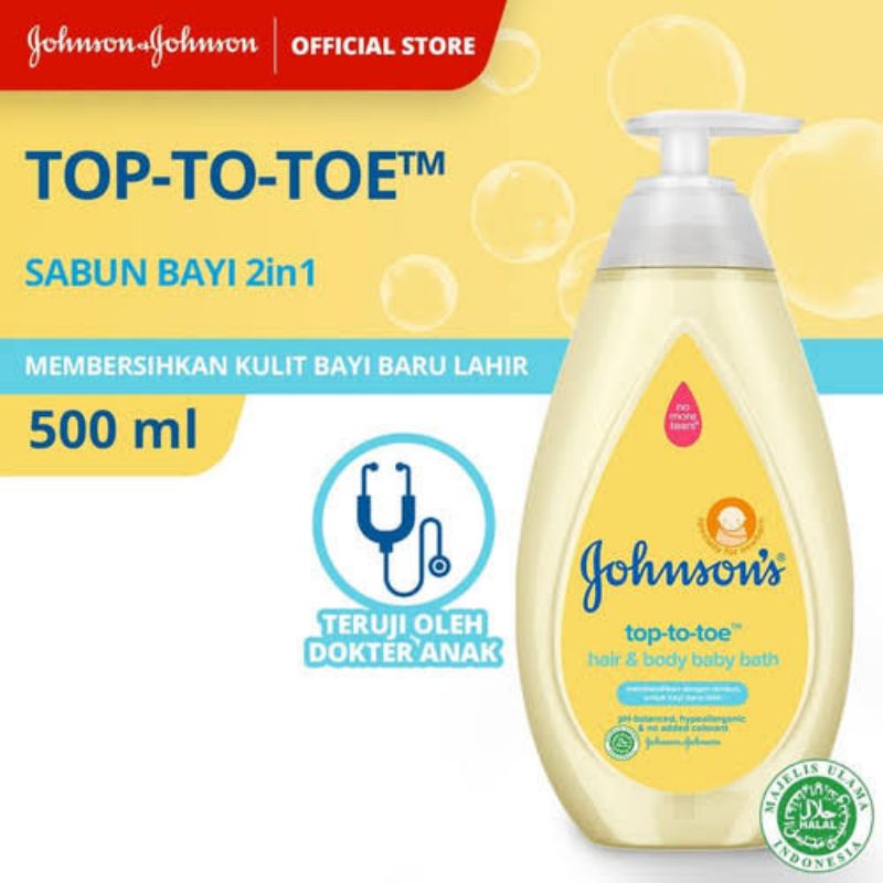 Johnson's Baby Top To Toe Hair &amp; Body Bath - Johnson Top To Toe Sabun Shampoo Bayi 2in1