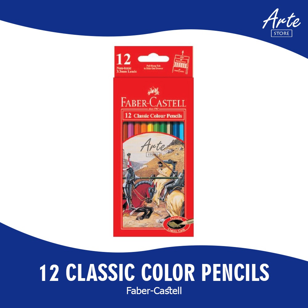 Pensil Warna - Faber Castell Classic Pencil Color 12 warna