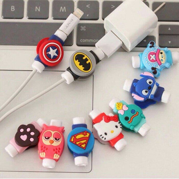 PJC-PJD Pelindung Karakter Pelindung Ujung Kabel Pengaman Ujung Kabel Karakter Kartun PJC-PJD