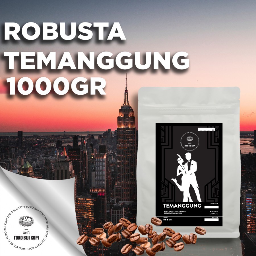 

BIJI KOPI / ROASTED BEAN ROBUSTA TEMANGGUNG - 1 KG