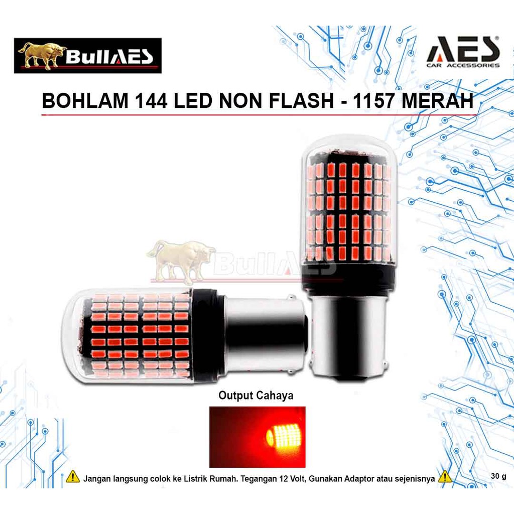 Lampu LED Bayonet 1157 BAY15D 144 SMD SUPER BIRGHT