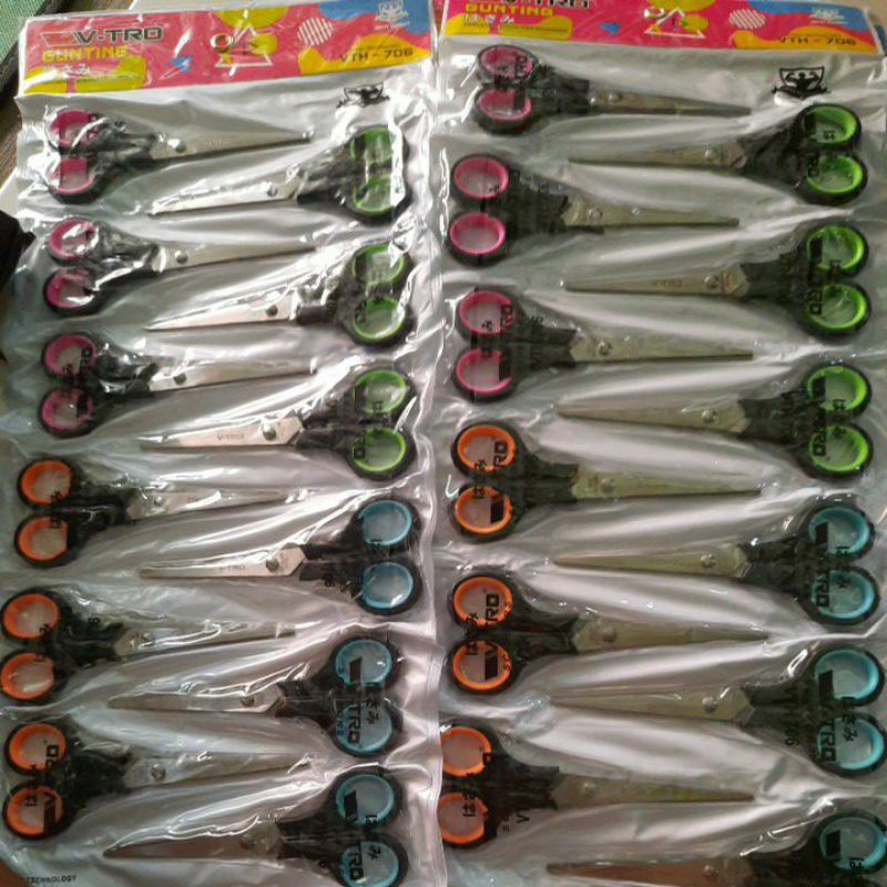 GUNTING ISI 12pcs GUNTING UK TANGGUNG KEMASAN RENCENG GROSIR