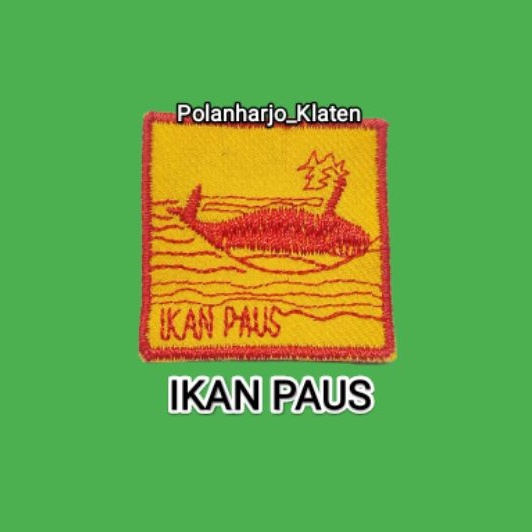 Tanda Regu Pramuka Putra Ikan Paus / Tanda Regu Ikan Paus