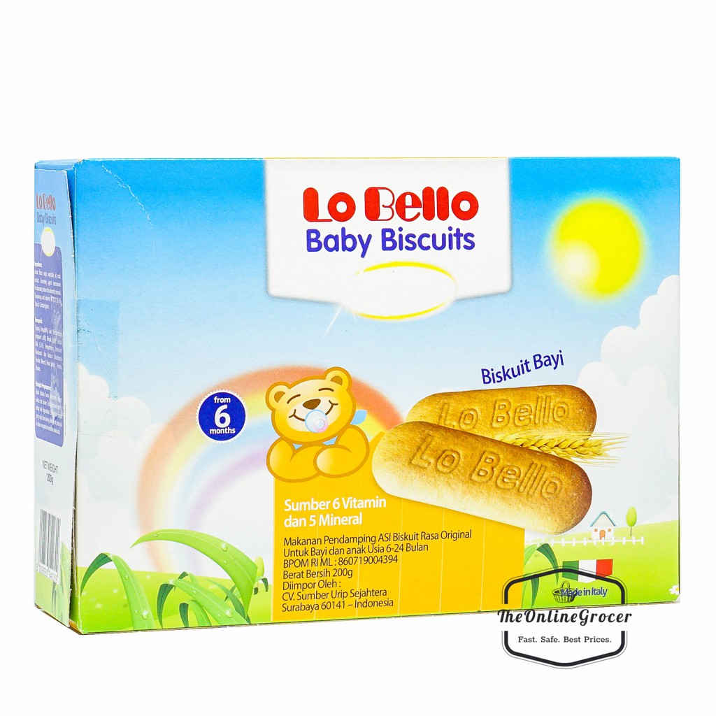 Lo Bello Biscuit Bayi/Makanan Bayi 200gr