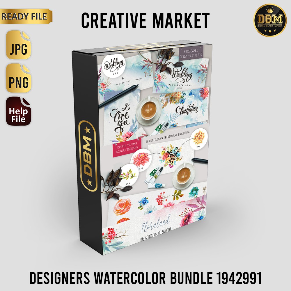 Designers Watercolor Bundle - JPEG Ultra HD