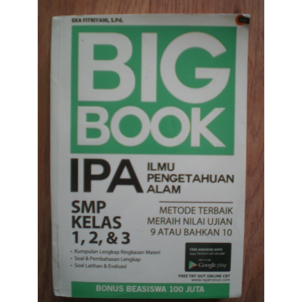 BUKU BIG BOOK IPA SMP MTS KELAS 7 8 9