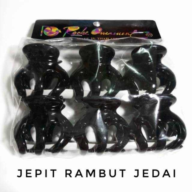 Cepolan Rambut Jedai /Jeday Thailand / Jepit Rambut Badai Ukuran Sedang / Jepit Rambut Murah