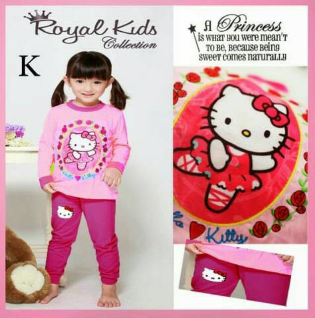 Piyama royal kids premium piyama anak bahan kaos katun lembut dan nyaman