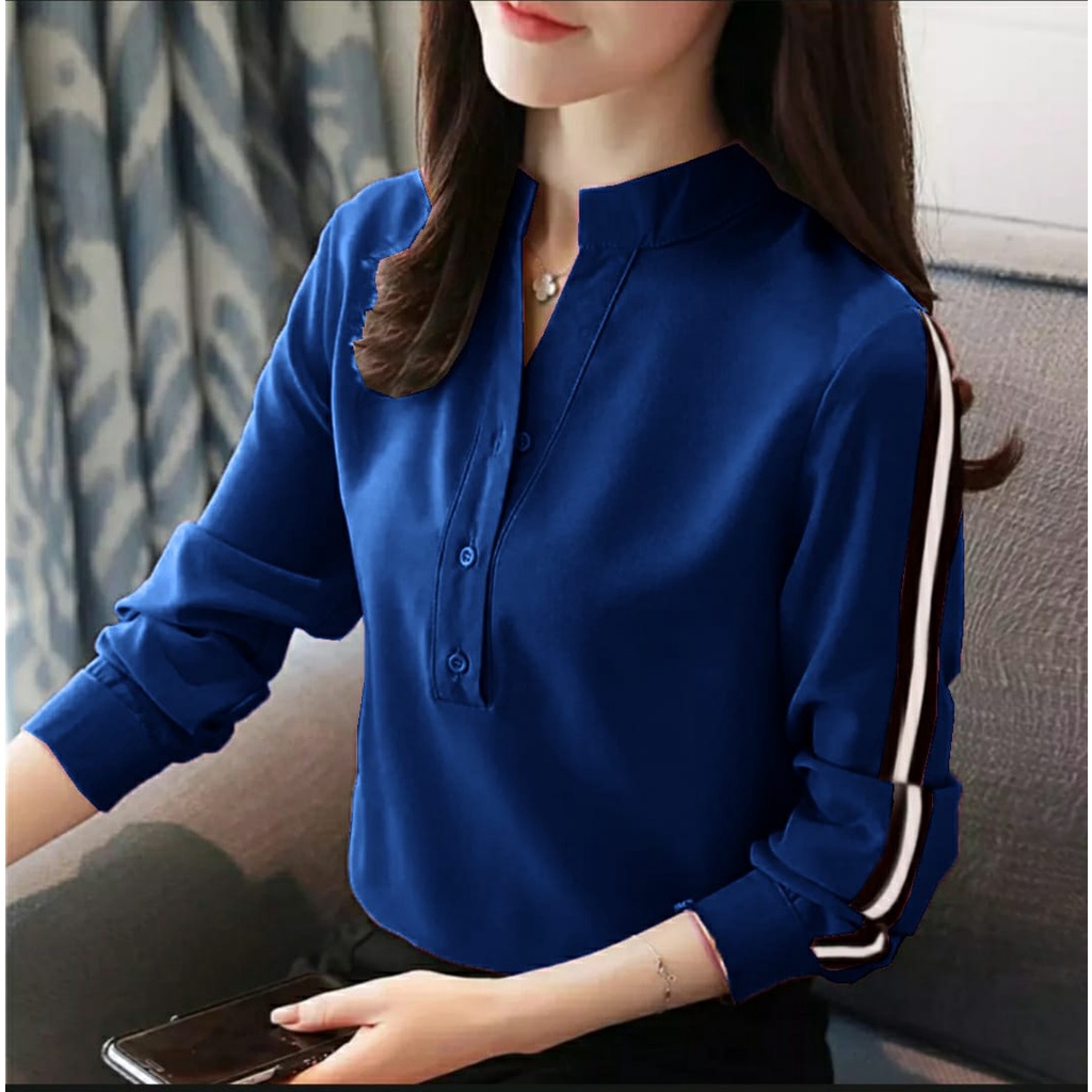 FWG - BLOUSE ELVIS / BLOUSE WANITA / ATASAN WANITA / BLOUSE KOREA STYLE / PAKAIAN WANITA BARU / BLUS