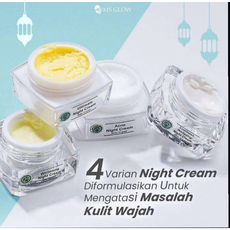 MS GLOW NIGHT CREAM ORIGINAL/MS GLOW CREAM MALAM