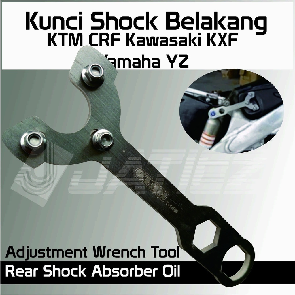 Kunci Shock Belakang KTM CRF Kawasaki KXF Yamaha YZ - Adjustment Wrench Tool Rear Shock Absorber Oil