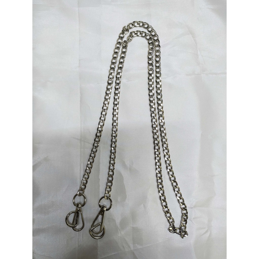 Rantai Tas Gepeng Sedang - Rantai Selampang Tas gold dan silver