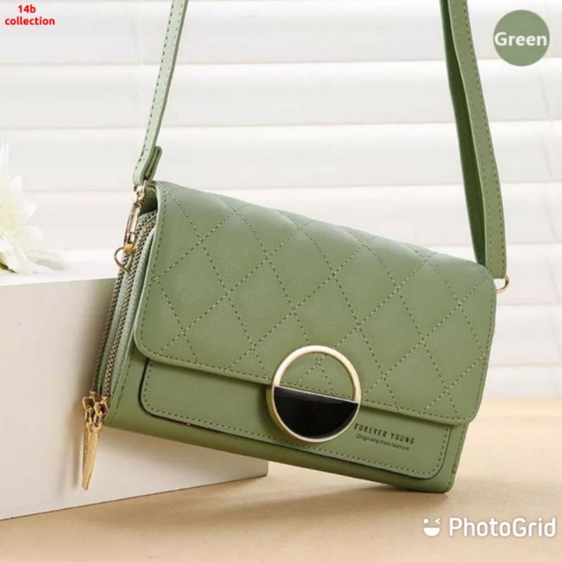 MOEZHA_ Tas Selempang Wanita Tas Kulit Dompet Handbag Tebal Cewek Multifungsi FY C270-7