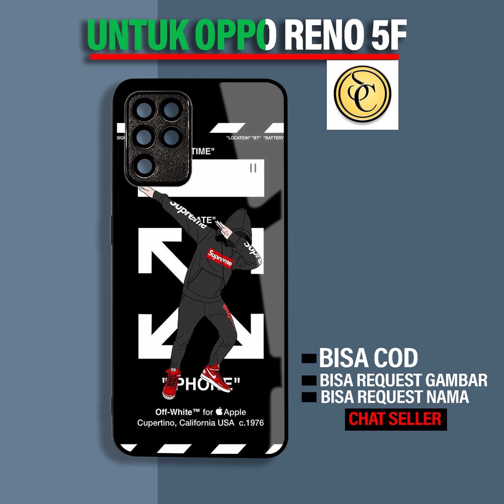Sukses Case OPPO RENO 5F - Hardcase 2D Glossy Oppo Reno 5F - Silikon Hp Oppo  - Silicon Hp Oppo - Ke