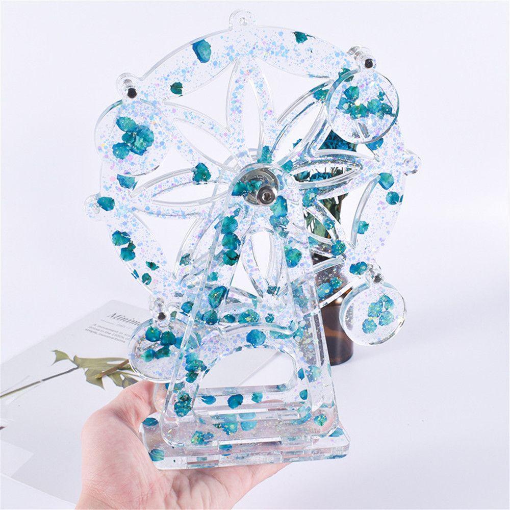 Preva Ferris Wheel Swing Ornamen Album Foto Aksesoris Perhiasan Dekorasi Meja Kerajinan Tangan Epoxy Resin Cetakan