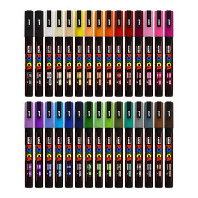 

PREORDER Spidol Uni posca marker pc3m satuan - spidol permanen - spidol kaligrafi - spidol serbaguna