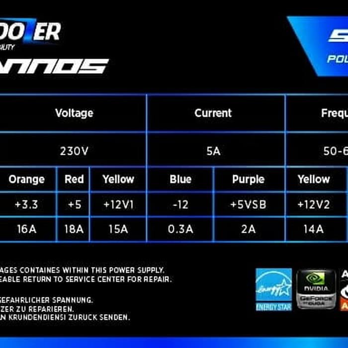 POWER SUPPLY BULLDOZER 500W