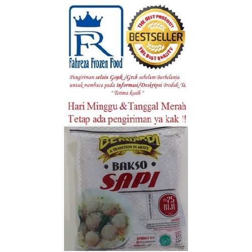 

Bernardi Bakso Sapi Besar 340 Gram isi 25 Pcs Harga Reseller