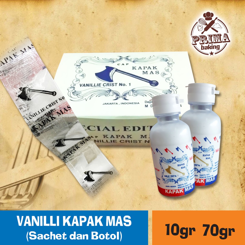 

VANILI KAPAK MAS SACHET dan Botol