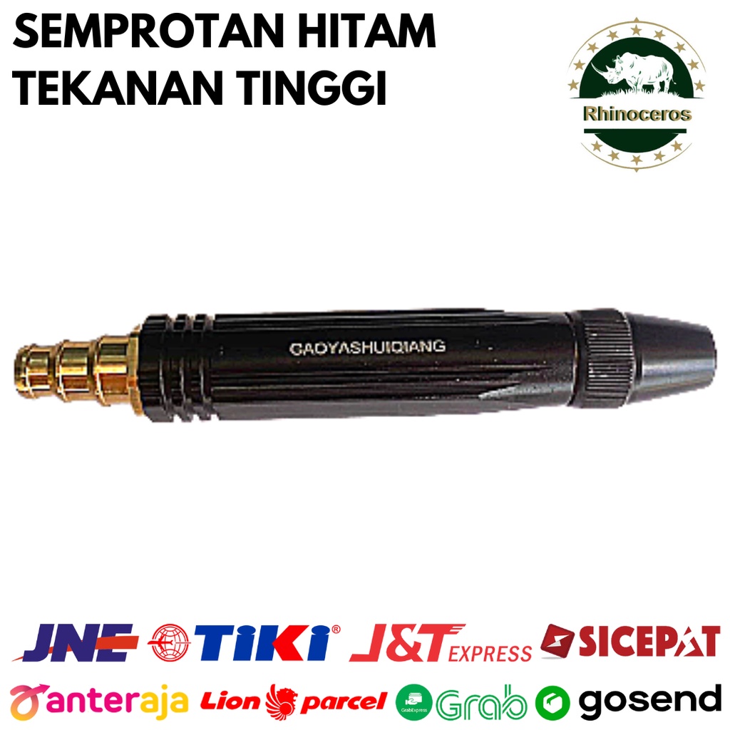 Semprotan Cuci Motor Mobil Tekanan Tinggi Hitam Semprotan 1/2-3/4 Inch