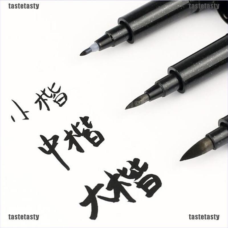 【TATY】3pcs/Set Large/ Medium/Small Fine Fiber Chinese Japanese Caligraphy Brush Pen